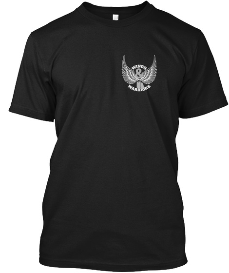 Wings Warriors Black T-Shirt Front