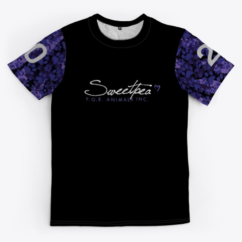 Sweetpea F.O.R.A. 5 K Fundraiser Black T-Shirt Front