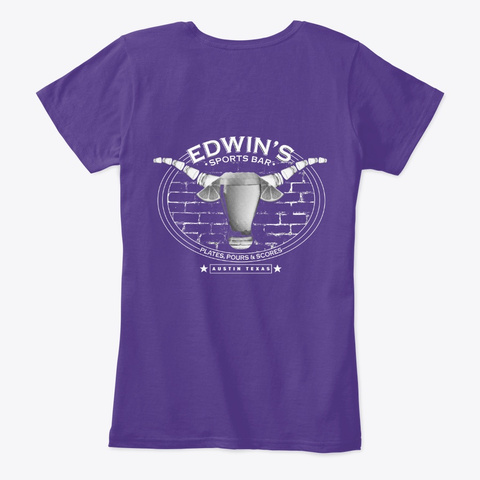 Edwin's Pours Tee Purple T-Shirt Back
