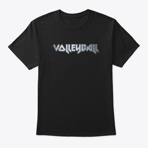 Volleyball Bmgj3 Black T-Shirt Front