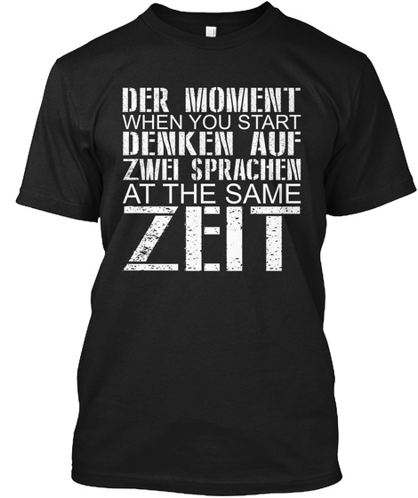 Zeit, Last Chance To Buy! Black T-Shirt Front