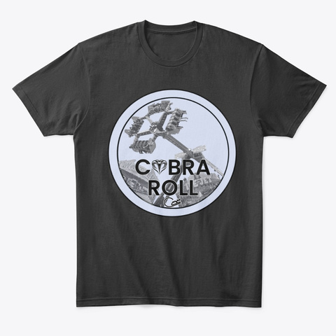 The Cobra Roll Black T-Shirt Front