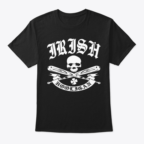 Irish Hooligan Black Camiseta Front