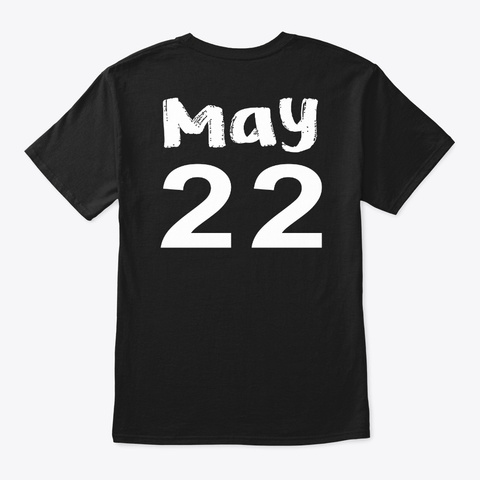 May 22   Gemini Black T-Shirt Back
