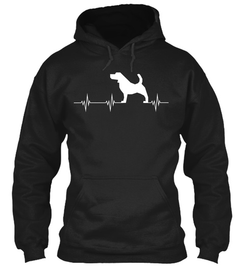 Bloodhound Heartbeat Black T-Shirt Front