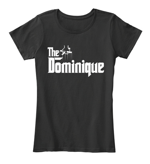 Dominique The Family Tee Black T-Shirt Front