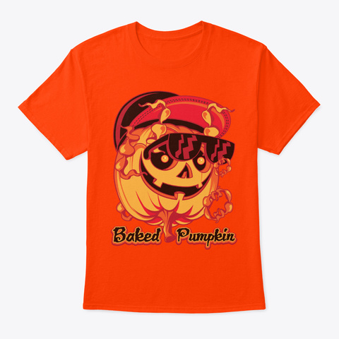 Baked Pumpkin Orange Camiseta Front