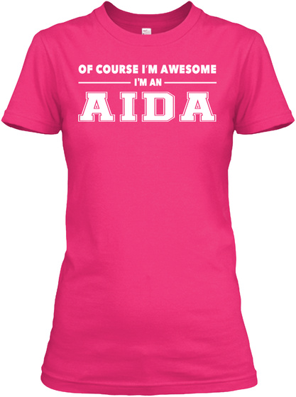 Of Course Aida Awesome Heliconia T-Shirt Front