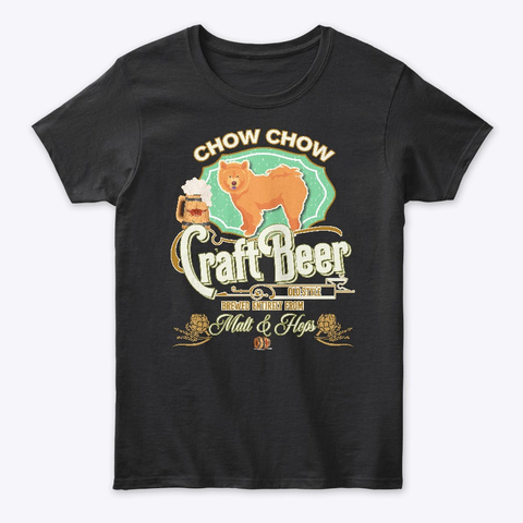 D Chow Chow Gifts Black T-Shirt Front