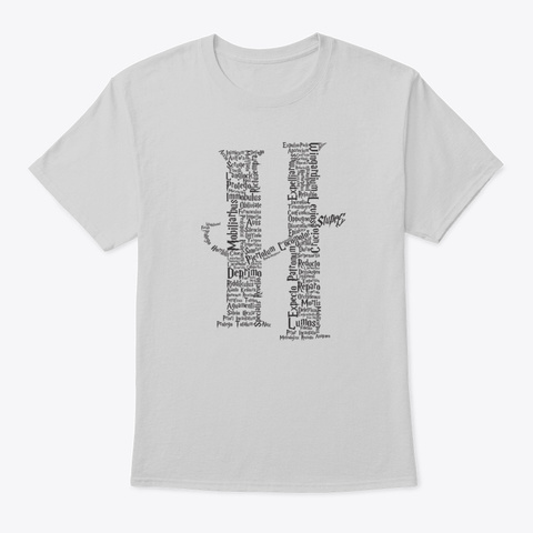 Potter Complete Spell 3 Light Steel Camiseta Front