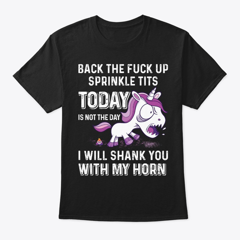 Funny T Shirts For Woman   Sprinkle Tits Black T-Shirt Front