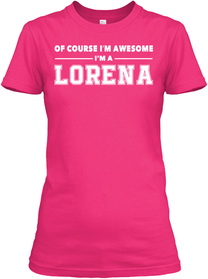 Of Course Lorena Awesome Heliconia T-Shirt Front