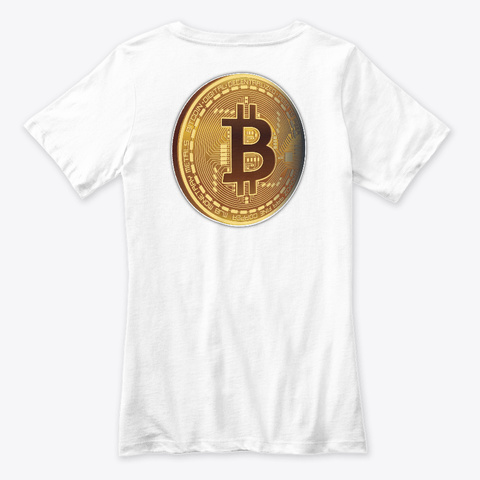Bit Coin Specialist White T-Shirt Back