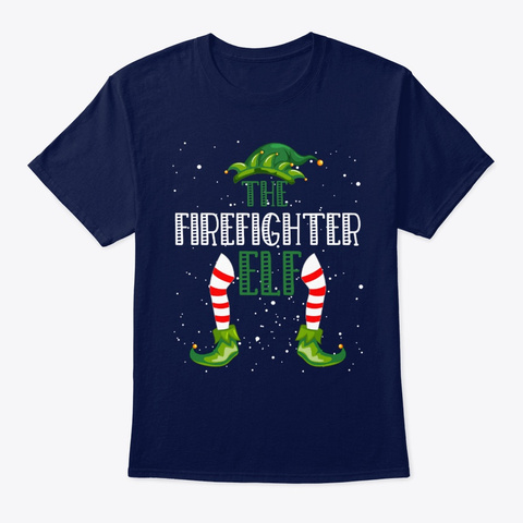 Firefighter Elf Christmas Pajama T-shirt