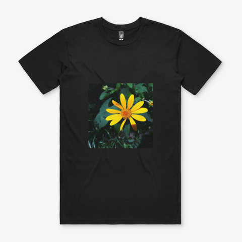 Flower Shirt Black T-Shirt Front
