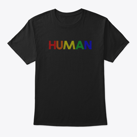 Love Is Human Black T-Shirt Front