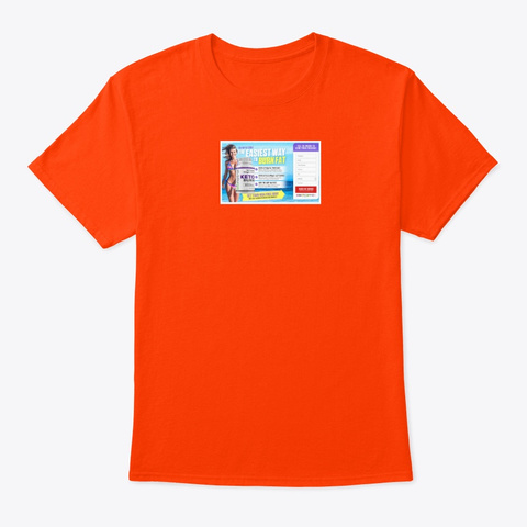 Bio Natrol Keto Burn Updated Reviews Orange áo T-Shirt Front