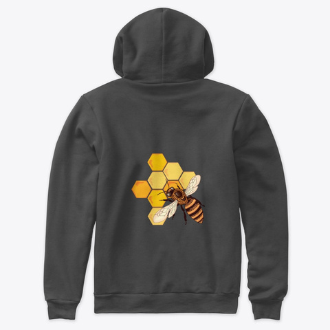 Honey Bee Dark Grey Heather T-Shirt Back