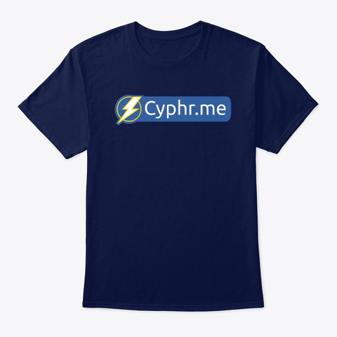 Cypherpunk Navy T-Shirt Front