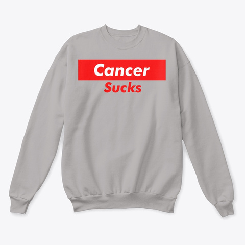 Cancer Sucks Light Steel  T-Shirt Front