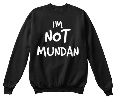 I'm Not Mundan Jet Black T-Shirt Front