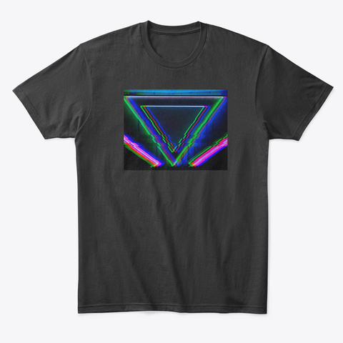 Tri Angle Black T-Shirt Front