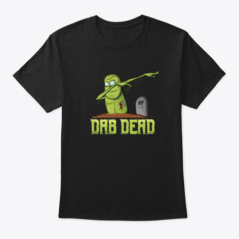 Dab Zombie Black T-Shirt Front