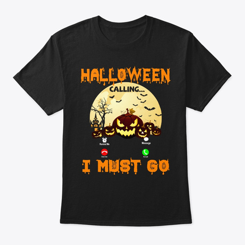 Funny Halloween Costume Gift Halloween  Black T-Shirt Front