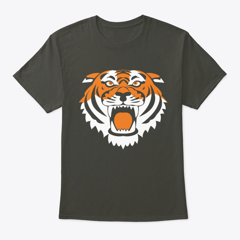 Graphic Tiger Smoke Gray T-Shirt Front