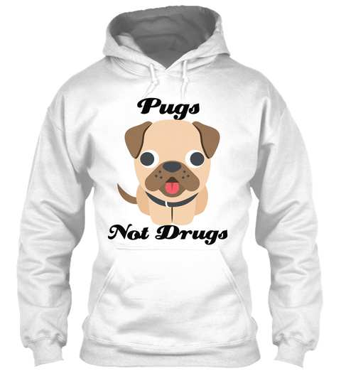 Pugs Not Drugs Pulli Lustige Hipster Mops Fashion Promi Mädchen Damen-sweatshirt