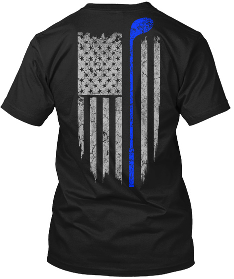 American Golf Flag Shirt Black Camiseta Back