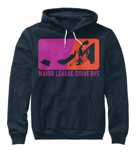 Major League Drive Bys Navy T-Shirt Front