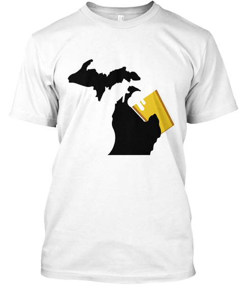 Beer Michigan! White T-Shirt Front