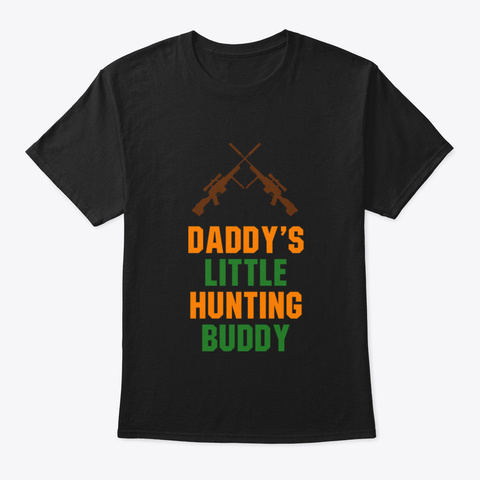 Baby Boy Bodysuits Daddy's Little Huntin Black T-Shirt Front