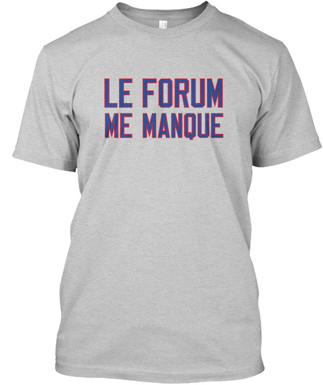 Naming Wrongs: Le Forum (Grey) Light Steel T-Shirt Front