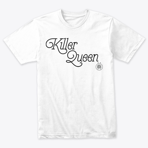 Killer Queen Heather White T-Shirt Front