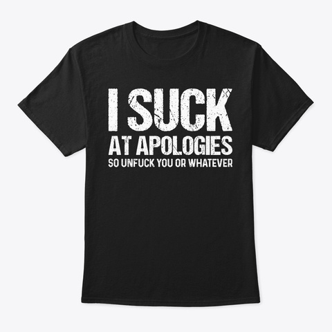 Funny T Shirts For Woman   I Suck At Black Camiseta Front