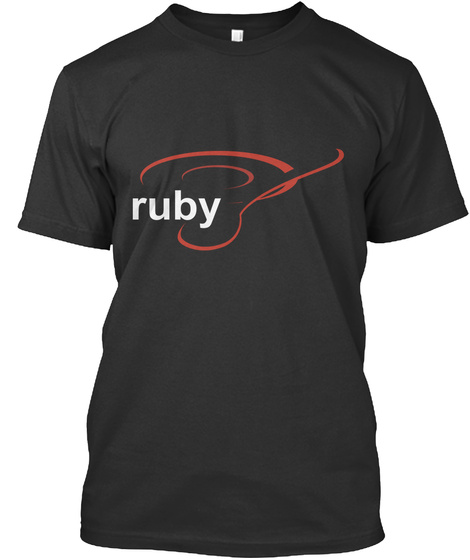 Eat Ruby Black T-Shirt Front