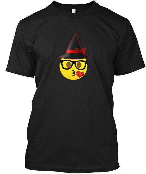 Nerd Emoji Witch Hat Halloween T-shirt