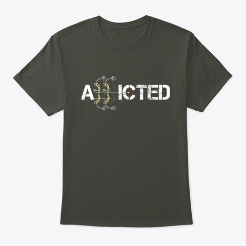 Addicted   Hunting T Shirt Smoke Gray T-Shirt Front