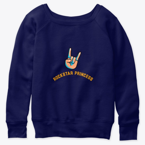 Rockstar Princess For People Who Like To Navy  T-Shirt Front