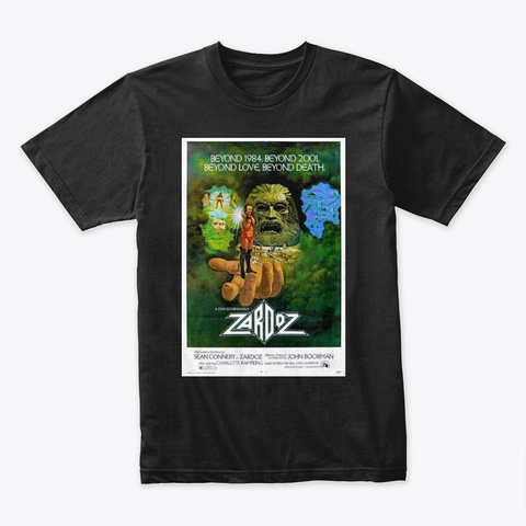 Zardoz Poster Tee Black T-Shirt Front