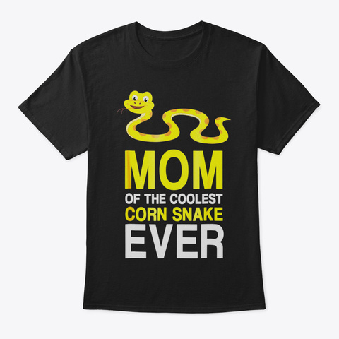 Corn Snake Shirt For Mom I Love Corn Sna Black T-Shirt Front