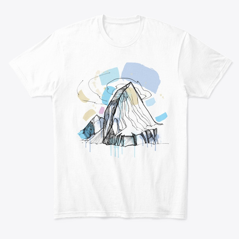 Alchemical Mountain White Camiseta Front