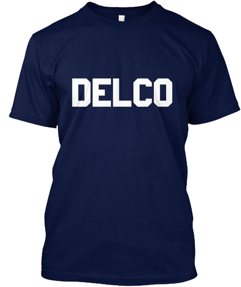 Delco Navy T-Shirt Front