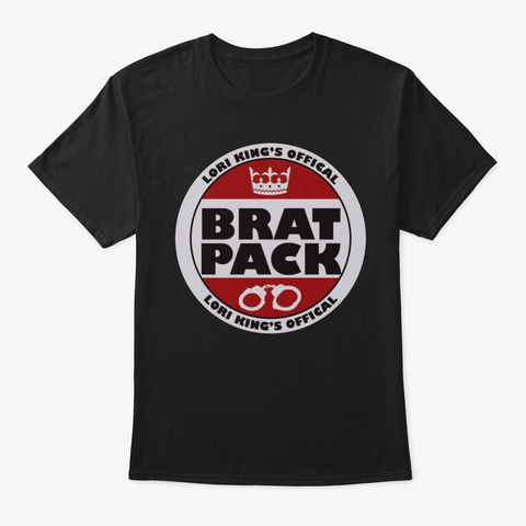 Brat Pack Logo Tshirt Black T-Shirt Front
