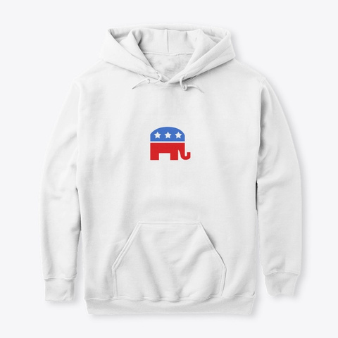 I'm The Elephant In The Room Republican White T-Shirt Front