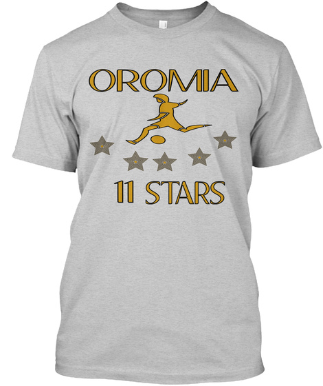 Oromia 11 Stars Light Steel T-Shirt Front
