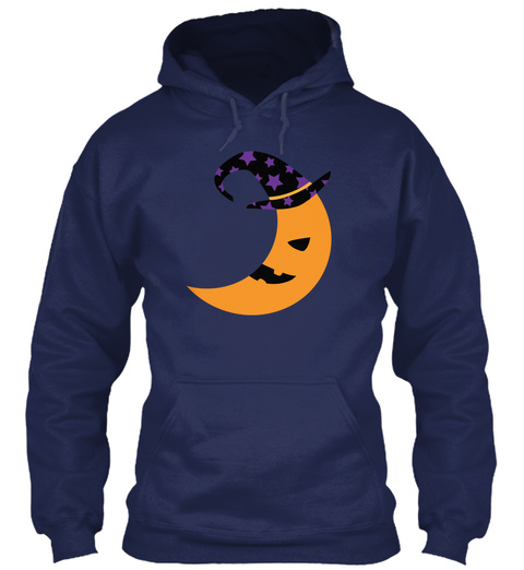 Halloween Moon Witch Hat Hoodie Sweaters