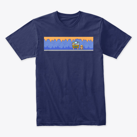 Loaded Cart Gaming   Right Midnight Navy T-Shirt Front